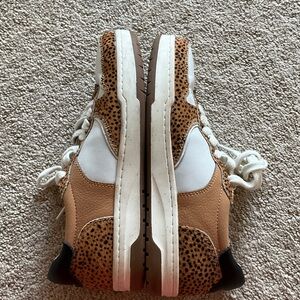 Madewell White and Brown Sneakers
